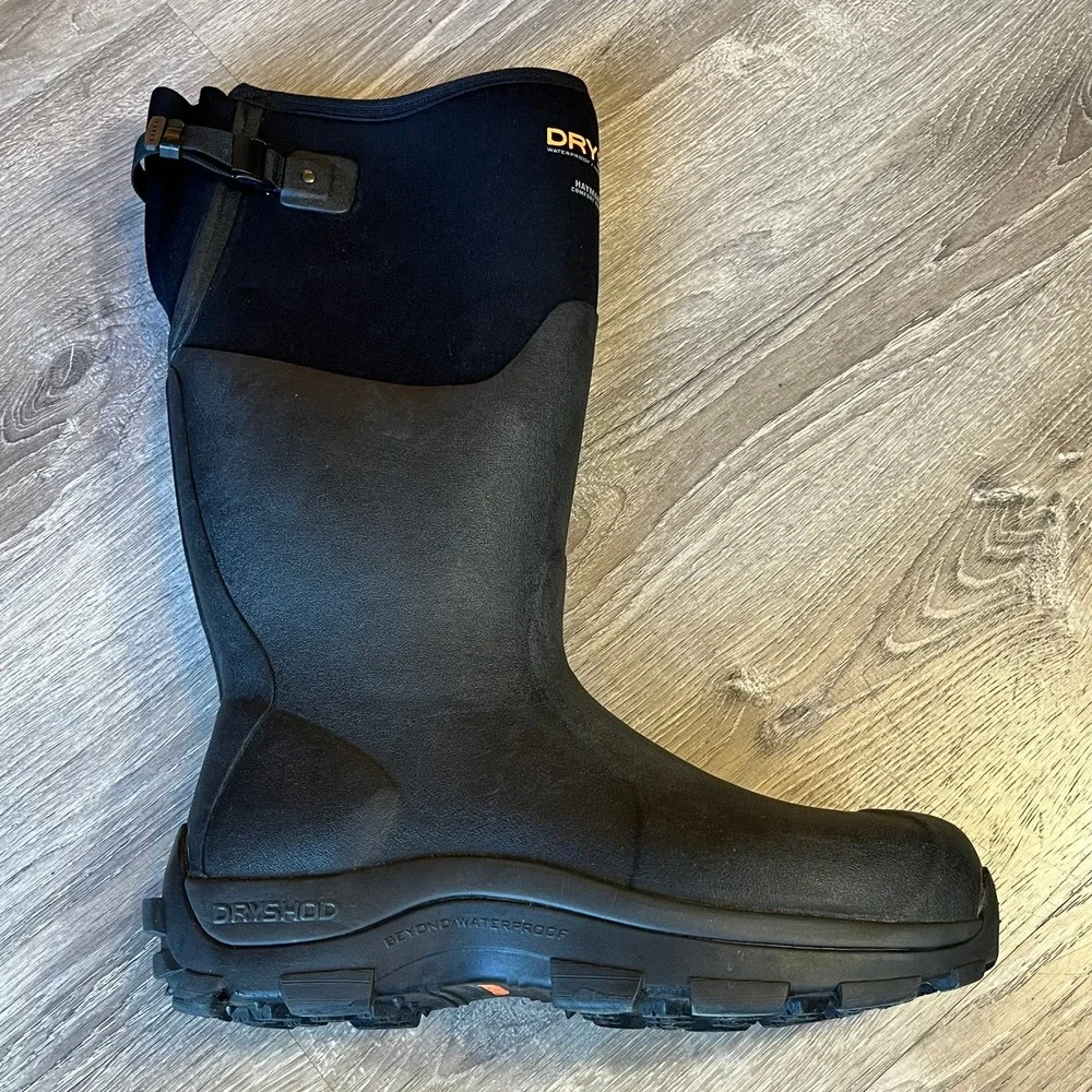 NWOB‎ Dryshod Haymaker Gusset Mens 14 Black Waterproof Insulated Work Boots